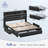 Wenda Bed Frame with 4 Storage Drawers and LED Lights, Upholstered Bed with Headboard and Charging Station-1367721654-1367721649