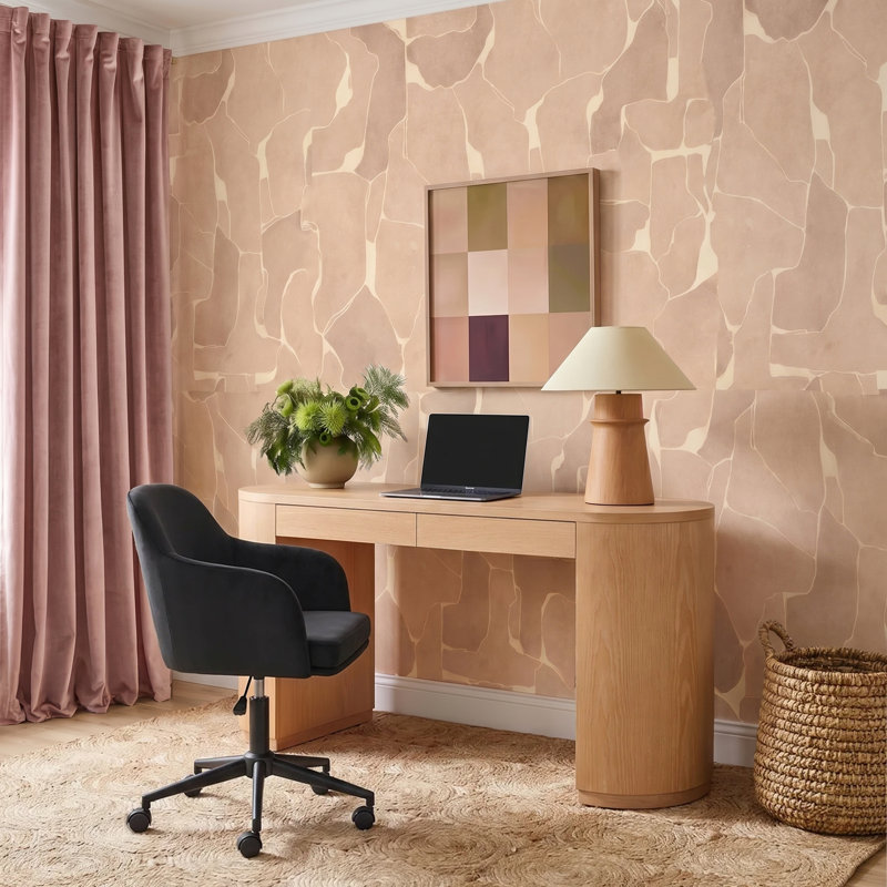 Chaise de bureau Sydney en velours noir performant