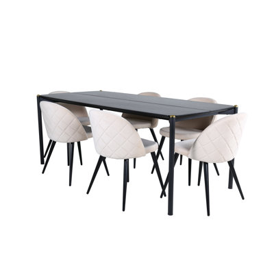 Pelle 6 - Person Dining Set