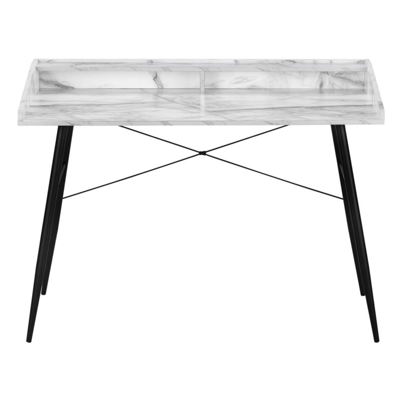 Bureau d'ordinateur, Blanc/Noir