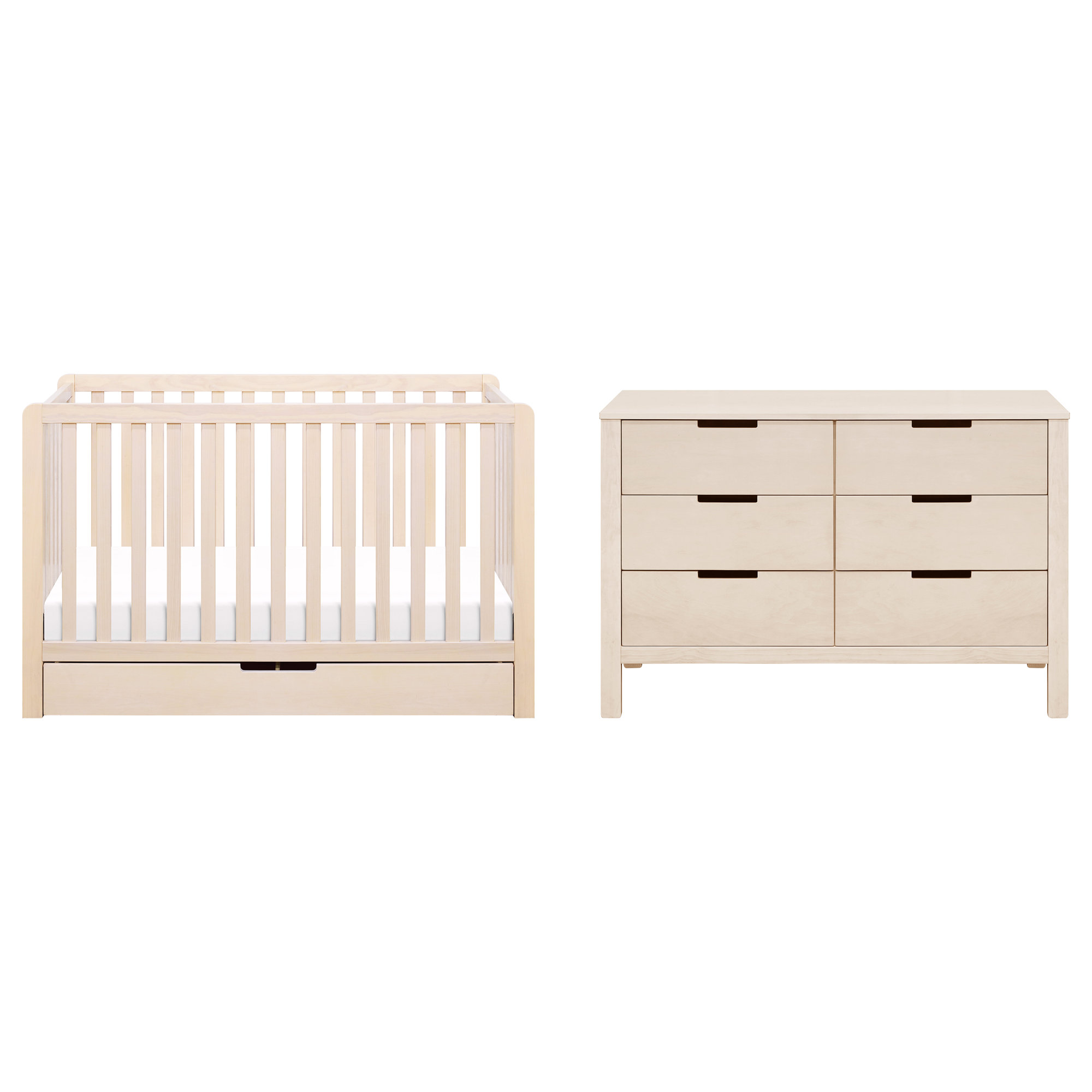 Colby Convertible Standard Nursery Furniture Set, Washed Natural