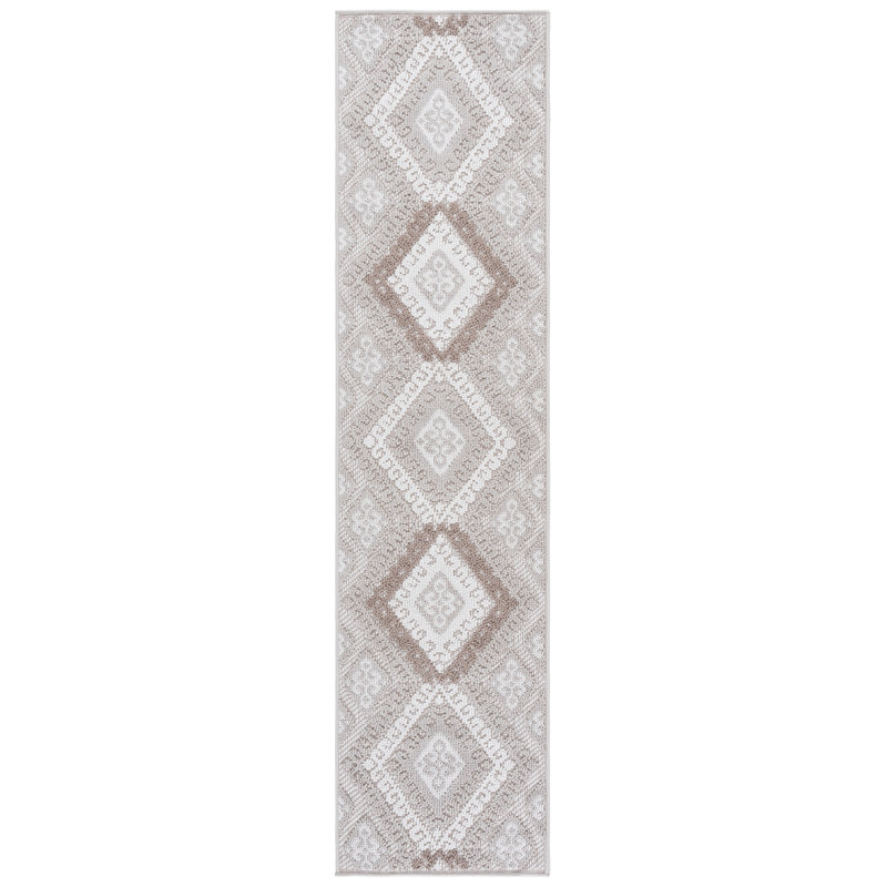 Global 610 Geometric Indoor/Outdoor Rug, Runner 2' x 8'