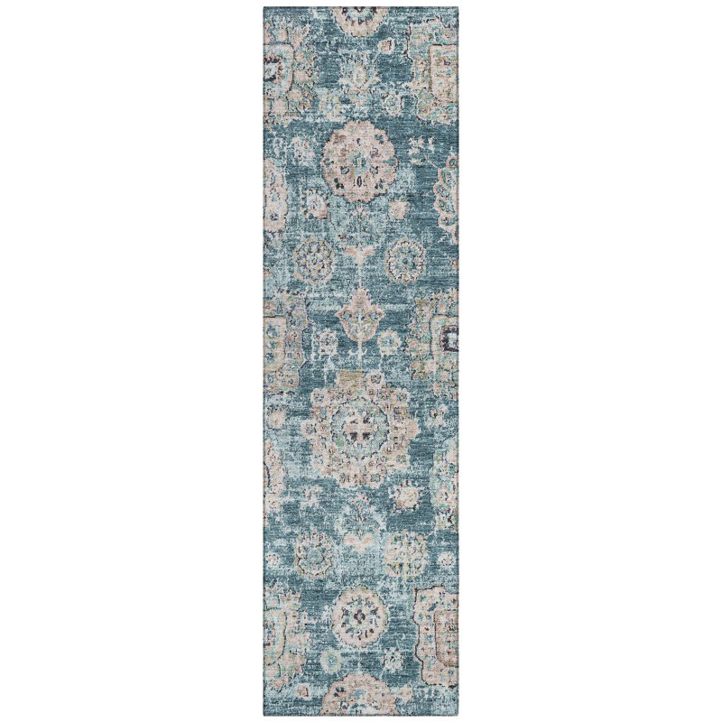 Ivayla Floral Indoor / Outdoor Rug, Runner 2'3" x 7'6"