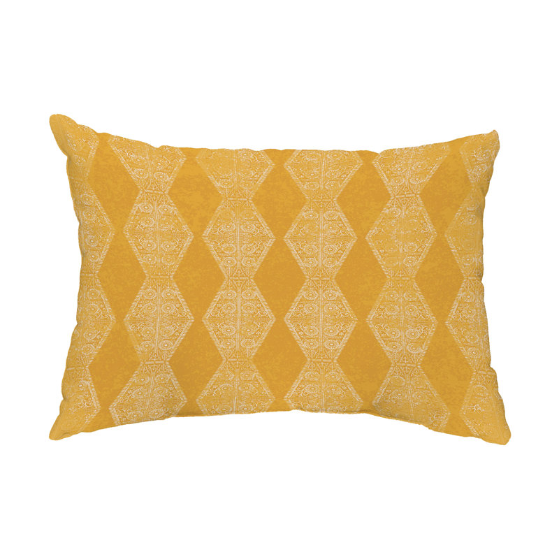  Housse et insert de coussin rectangulaire d'extérieur Pyramid Stripe, Doré