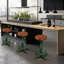 Tabouret pivotant en bois massif Jaitun-657797733