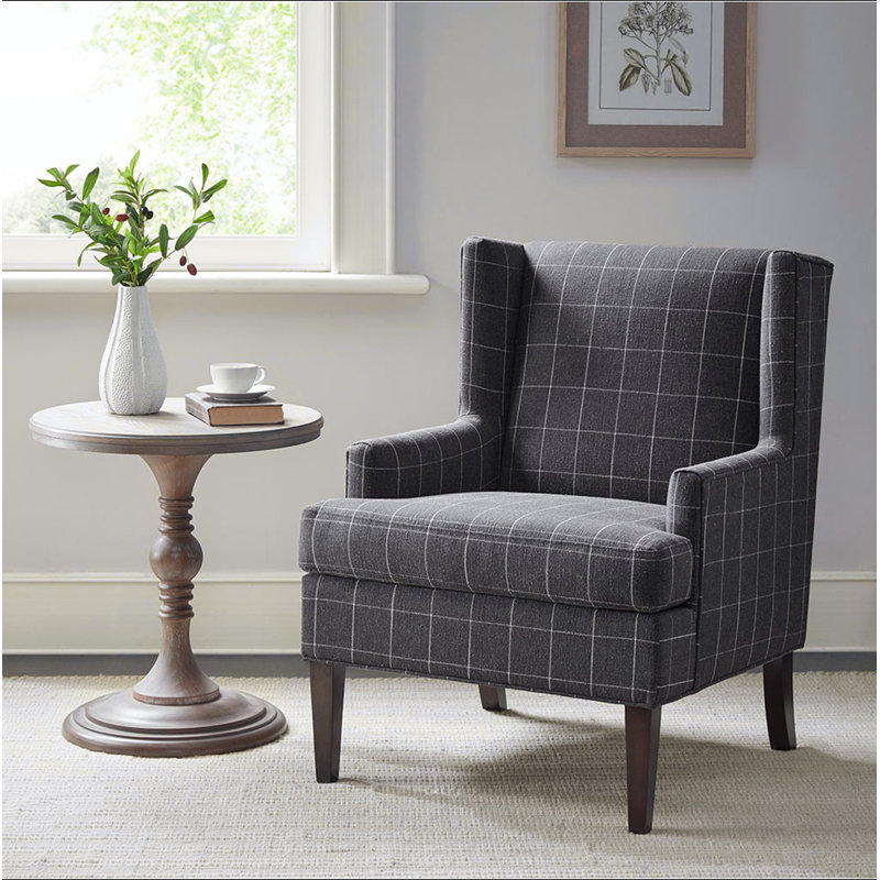 Chaise d'appoint, Grey Fabric/Black