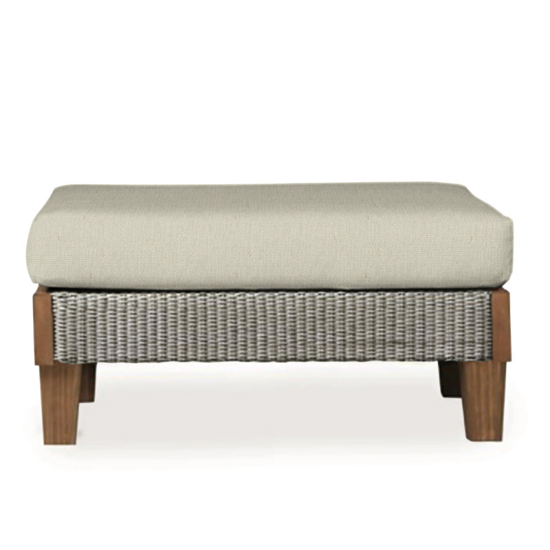 Catalina Outdoor Ottoman, Demo Skyway, Pewter