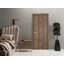 Porte intérieure moderne en bois pré-montée avec quincaillerie Planum 0010, panneau simple, cadre et moulures en noyer, portes robustes pour salle de bain et chambre à coucher - 45,7 cm x 243,8 cm-109770017-109770022
