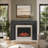 Modern Ember Everly Wood Fireplace Mantel Surround Overall Dimensions 80" x 54"- Interior Opening 56" x 42"-105265940-105265944
