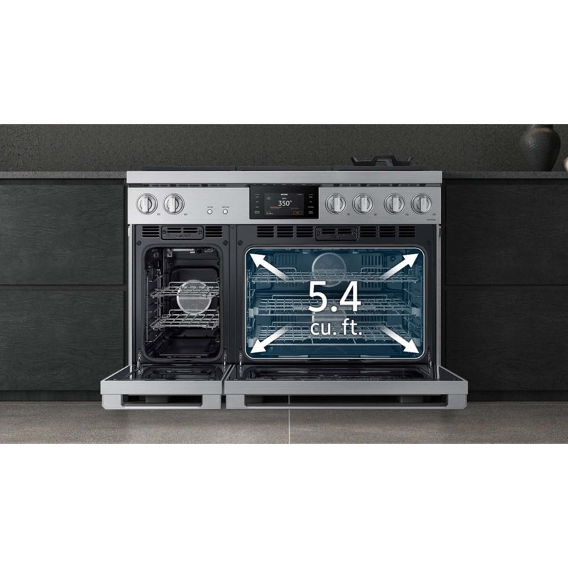 48" Pro-Range 6 Burners, Transitional, Silver, Natural Gas/Liquid Propane