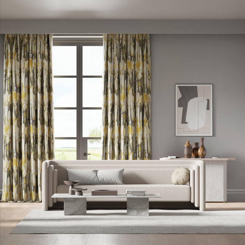 Eco Takara Fabric, Ochre/Temple Gray