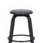 Tabouret tournant Mid-Century sans dossier avec repose-pieds