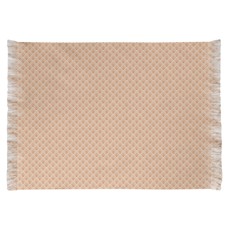 Revers géométrique Tapis décoratif beige, Oui