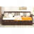 Twin Size Daybed Wood Bed With Two Drawers,Espresso-364699007-364698945