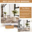 Arched Full Length Mirror with Stand, Aluminum Alloy Frame Floor Full Body Mirror-400203299-400203296
