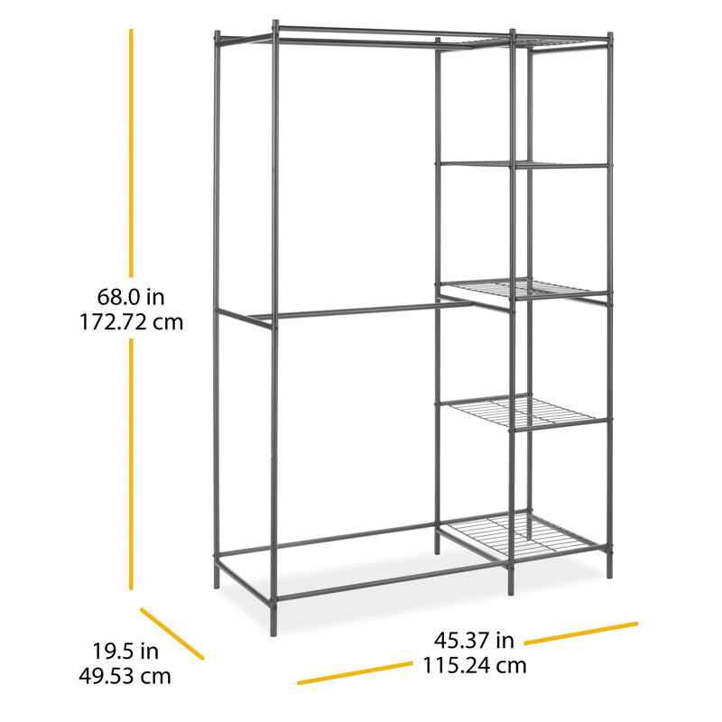 Ishraq 45.38'' Metal Clothing Rack