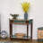 36.61" Blue Rectangular Solid Wood Console Table