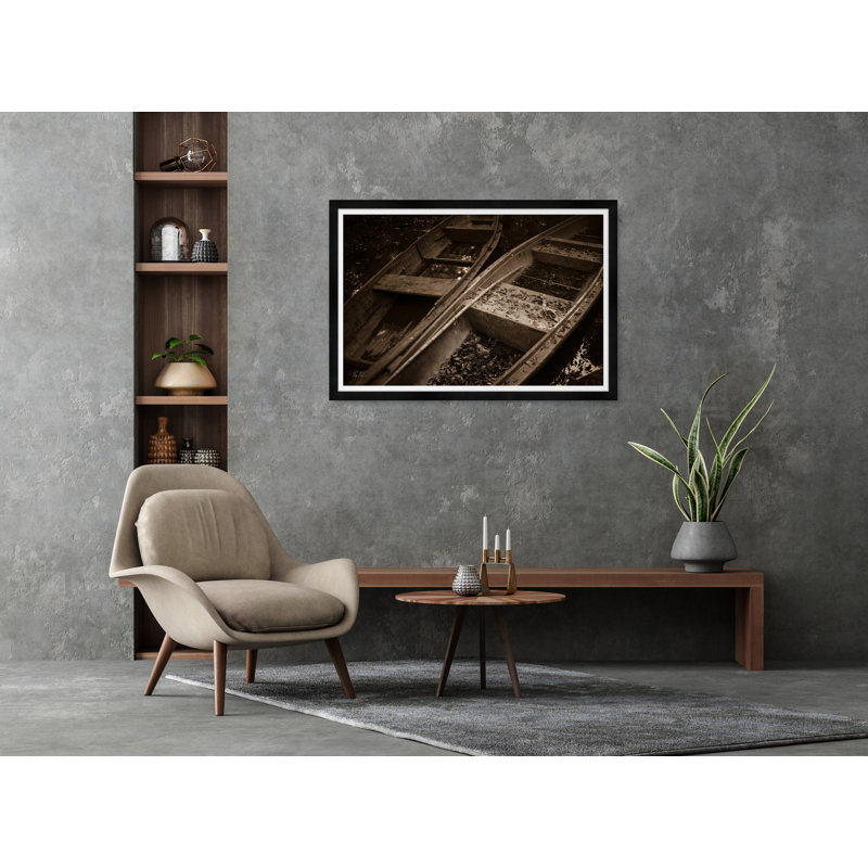Bygone Rowboats Iii In Sepia Print