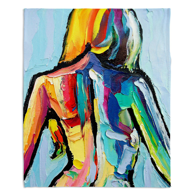 Hand Woven Throw Blanket, 51" x 60"