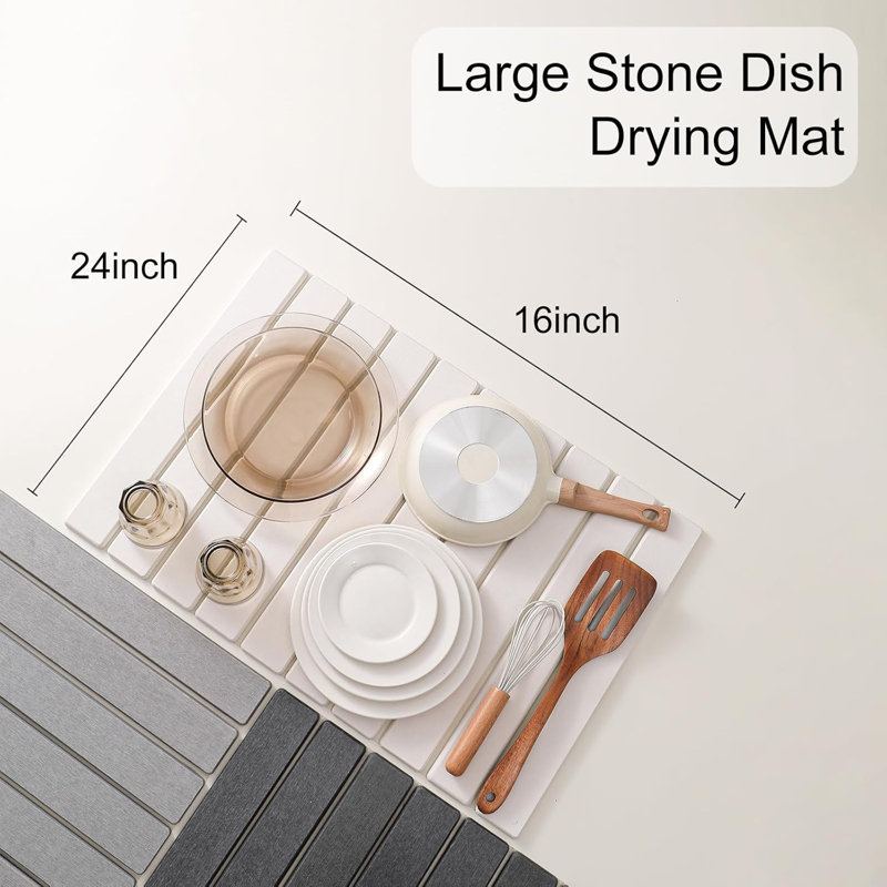 Large Stone Drying Mat 24"x16"