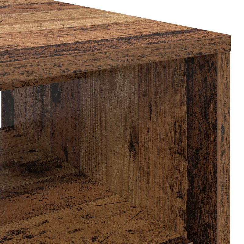 Coffee Table with Storage, 40cm. H x 60cm. L x 50cm. W, Old Wood