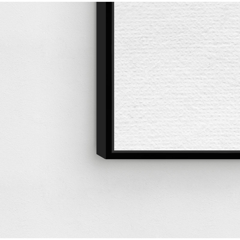Classy Frenchie Noir - impression sur toile, Cadre noir, H 12 po x l 12 po