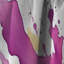 Rideau abstrait occultant mauve et rose à motif de fractales - 1 panneau-107808889