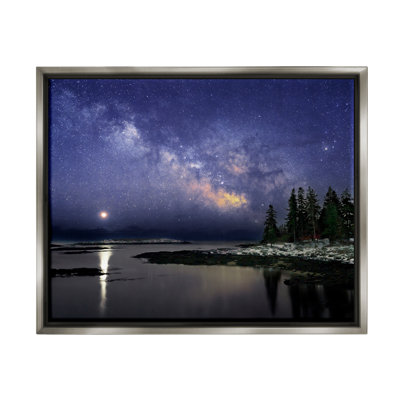 «Galaxy Galaxy Over Coastal Winter Night Floater» par Rick Berk