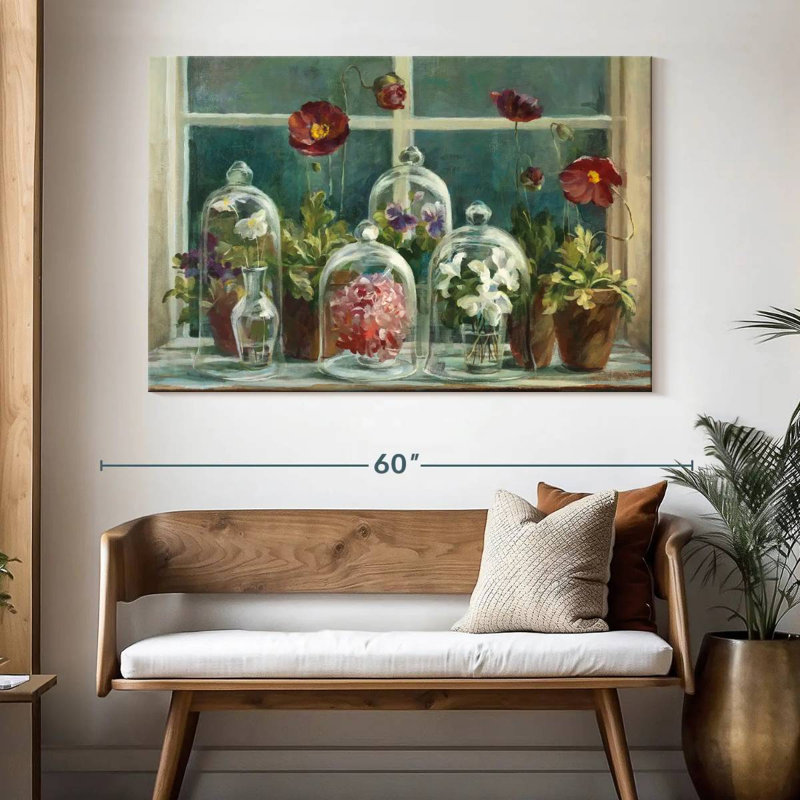 Harnek Fall Poppies Windowsill, 34" H x 51" W