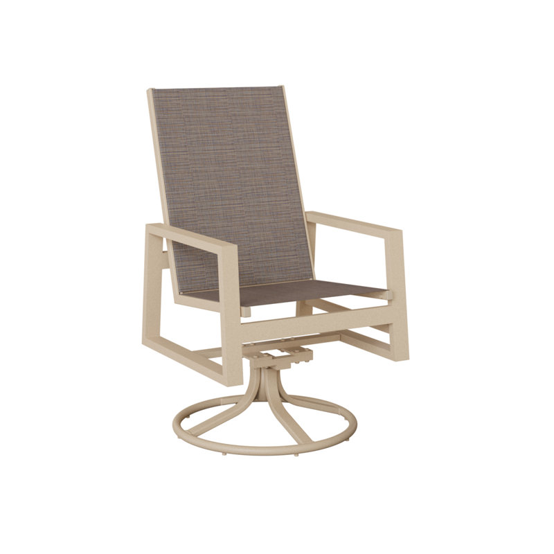 Chaise berçante berçante à haut dossier berçant Vida Berlin Gardens, Bleu cadet Shelby, Luna multicolore