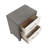 Two Drawers Nightstand Ivory And Gray Finish Bedroom Furniture 1Pc
