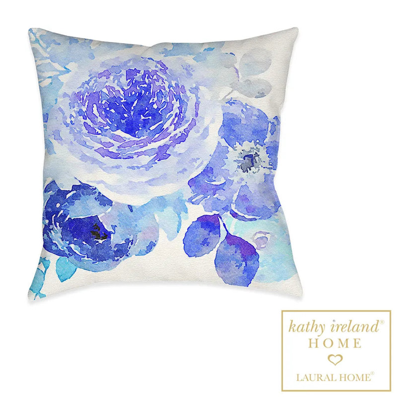 Coussin décoratif bleu Blue Delft