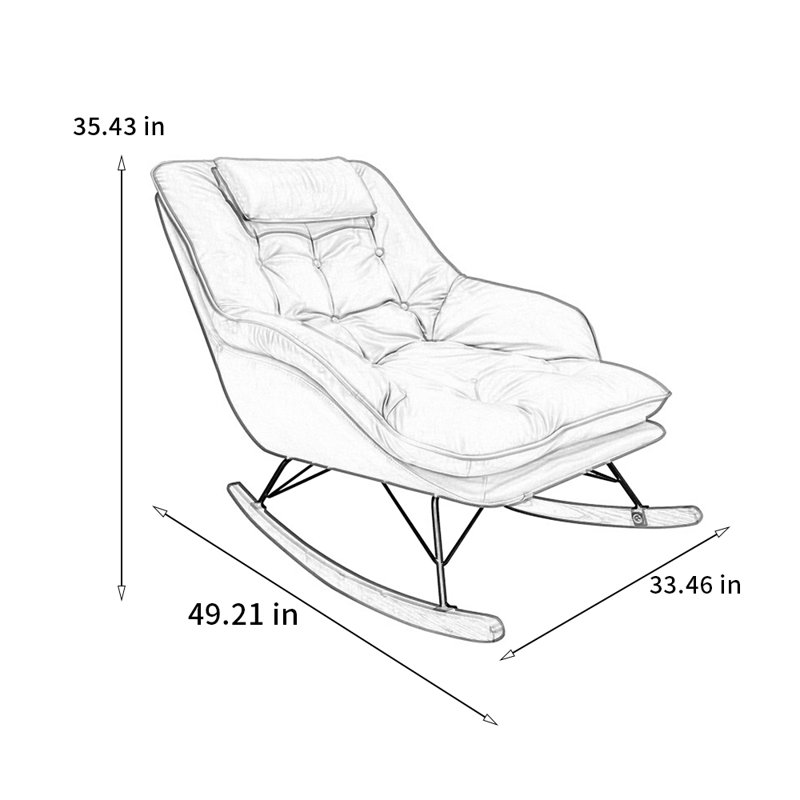 Chaise berçante ergonomique