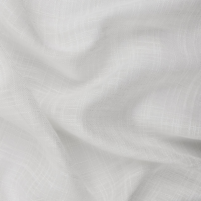 Cirrus Woven Sheer Curtain Panel, White, 140cm Width x 250cm Drop