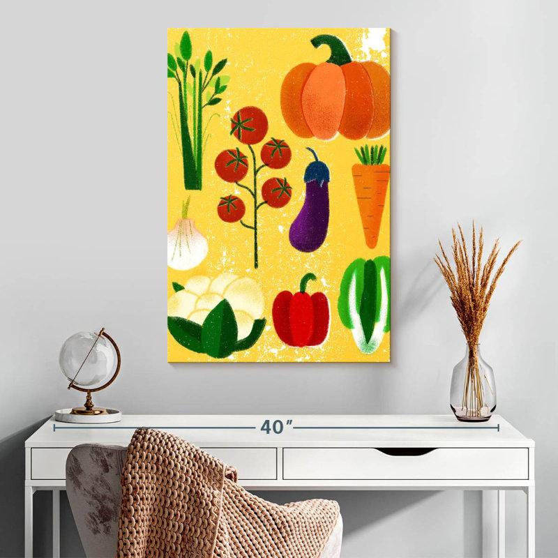Yarlin Vegetable Variety, 30" H x 20" W