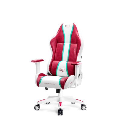 DIABLO CHAIRS Red/White/Green Executive Chair with Wheels