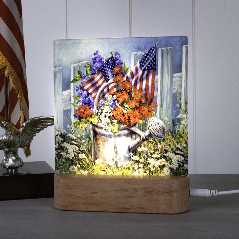 Patriotic Garden Night Light