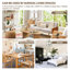 Contemporain noir et blanc, table basse, 2 tiroirs, salon, design élégant à deux tons, plateau de table spacieux, table de rangement pratique blanc noir, deux tiroirs pour les télécommandes de chambre, esthétique des tons