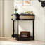 Table basse en rotin Boho avec tiroirs de rangement et amp; Tablette inférieure-958206331