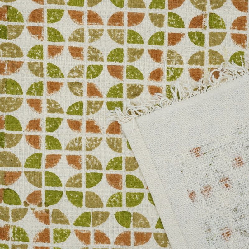 Hand Block Print Cotton Waffle Hand Towels - Perfect Blend of Style & Functionality for Your Bathroom "Chokar", Brown