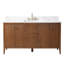 Ensemble de meuble-lavabo autoportant avec lavabo en marbre 60 po Lavallon-105275183-105275185
