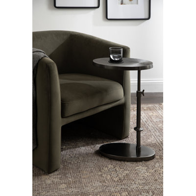Table de bout ovale anglaise moderne à hauteur réglable pour le salon