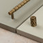 Antique Brass Diamond Textured T-Bar Handles-128949569