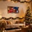 Ensemble de 3 impressions sur toile de Noël avec traineau de Noël-2026057053