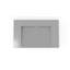 Lavabo de salle de bain mural en résine brillant gris WT-04-D-GGRY 31,4 po x 19,6 po Badeloft