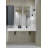 Chloe MEDUNJESS 59" Wall Mounted Double Bathroom Sink, Matte White Solid Surface,Rectangular Wall Mount Double Wash Basin-110982234-98387776