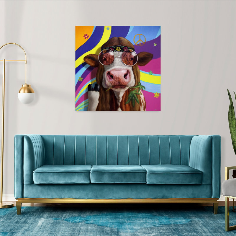 Art contemporain urbain, H 36 po x l 36 po