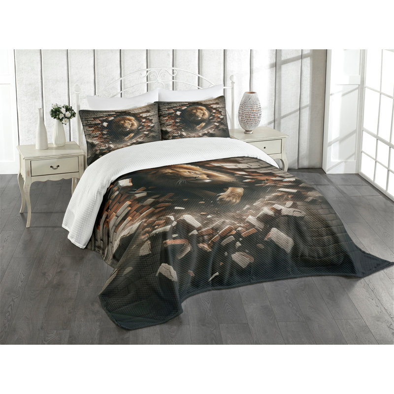 Polyester Coverlet, King Coverlet / Bedspread + 2 Standard Shams