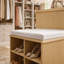 Commode-penderie avec banc et tablettes réglables