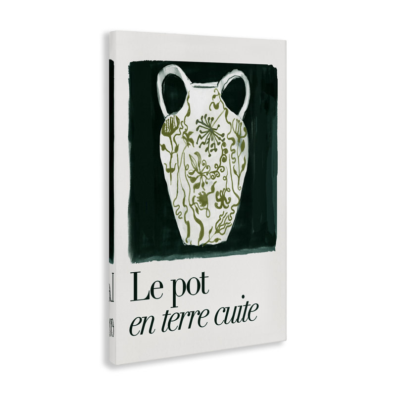  "Floral Pot Vase", art mural par cartissi, H 45 po x l 30 po